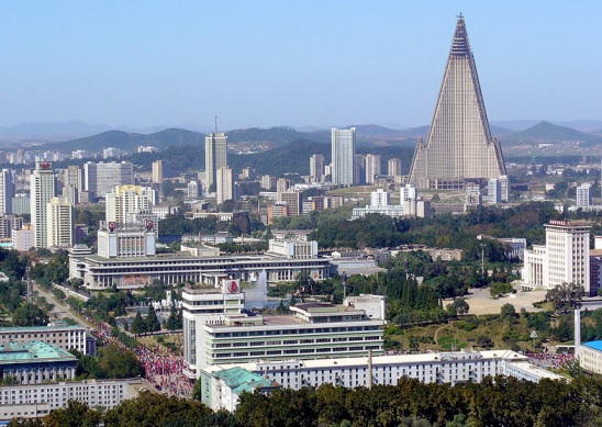 ▲ 오늘의 평양시가지. 105층 류경호텔이 보인다.(자료사진)