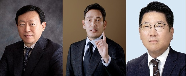 ▲ 왼쪽부터 신동빈 롯데그룹 회장, 정용진 신세계그룹 부회장, 정지선 현대백화점그룹 회장.ⓒ각사