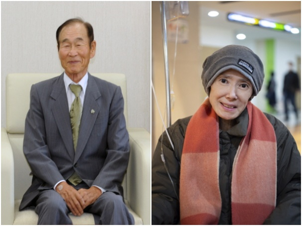 ▲ 고 함정옥 선생(왼쪽), 이현주 여사.ⓒ충남대