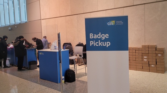 ▲ 라스베이거스 매캐런 국제공항에 있는 CES 안내 데스크.ⓒ뉴데일리DB