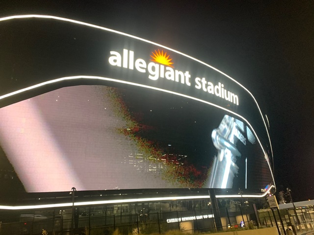 ▲ 미국 네바다주 라스베이거스에 위치한 얼리전트 스타디움. ⓒ이성진 기자