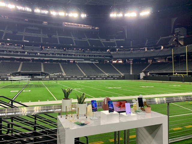 ▲ 얼리전트 스타디움에 전시된 갤럭시S21 FE 5G. ⓒ이성진 기자