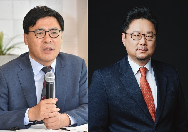 ▲ 김의철(좌) KBS 사장과 박성제 MBC 사장. ⓒ뉴시스·KBS, MBC 제공