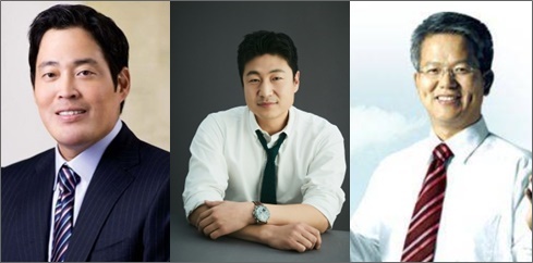 ▲ (왼쪽부터) 정용진 신세계 부회장, 류영준 카카오페이 대표, 최규옥 오스템임플란트 회장 ⓒ각사