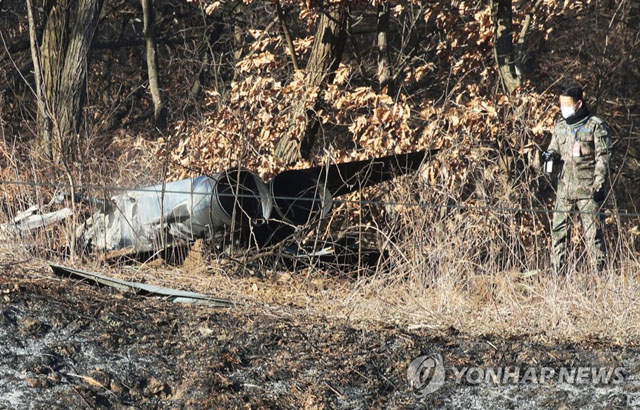 ▲ 경기 화성시 F-5E 전투기 추락현장. ⓒ연합뉴스. 무단전재 및 재배포 금지.