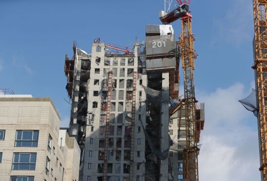 ▲ 실종자 6명이 발생한 광주서구 화정동 사고현장 모습. ⓒ 연합뉴스