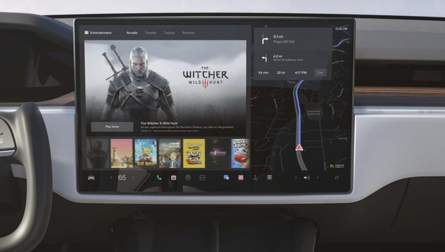 ▲ 테슬라 차량에서 넷플릭스, 유튜브 등 다양한 콘텐츠를 감상할 수 있다. ⓒ테슬라코리아 홈페이지 캡쳐