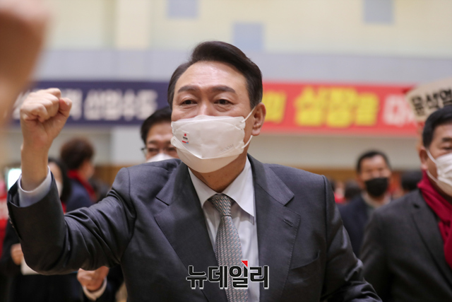 ▲ 윤석열 국민의힘 대선후보.ⓒ강민석 기자(사진=윤석열 캠프)