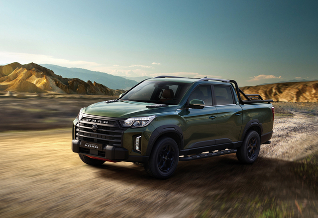 ▲ 이달 4일 출시된 '뉴 렉스턴 스포츠 칸' 모습. ⓒ쌍용차