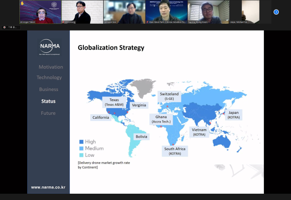 ▲ 한밭대 산학협력단 첨단기술 기업 온라인 제품설명회.ⓒ한밭대