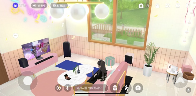 ▲ 메타버스 플랫폼 제페토(ZEPETO)에서 구현된 삼성전자 '마이 하우스'. ⓒ삼성전자