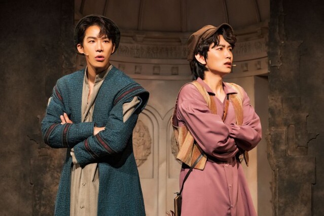 ▲ 뮤지컬 '천사에 관하여:타락천사 편' 공연 장면(김이담·이진우).ⓒ엠피엔컴퍼니