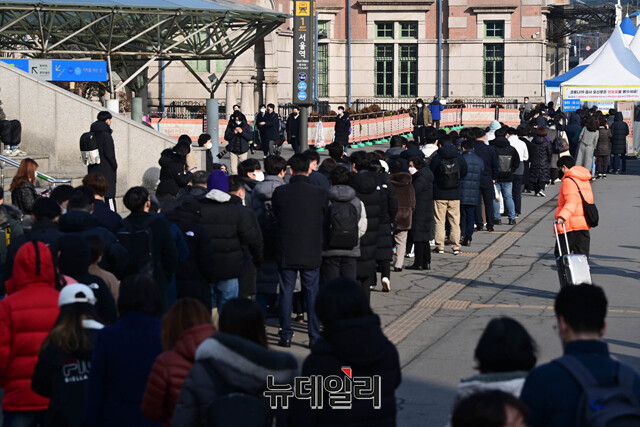 ▲ 한 선별진료소의 풍경.ⓒ뉴데일리DB