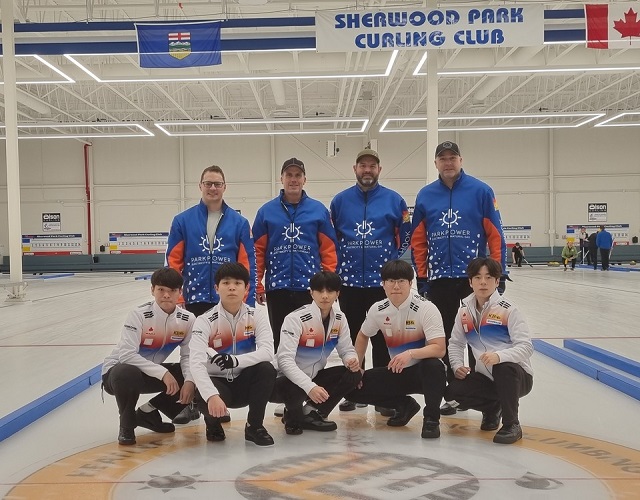 ▲ 의성고 캐나다 컬링 성인 국제대회 참가 사진.ⓒ의성군