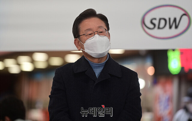 ▲ 이재명 더불어민주당 대선 후보. ⓒ정상윤 기자