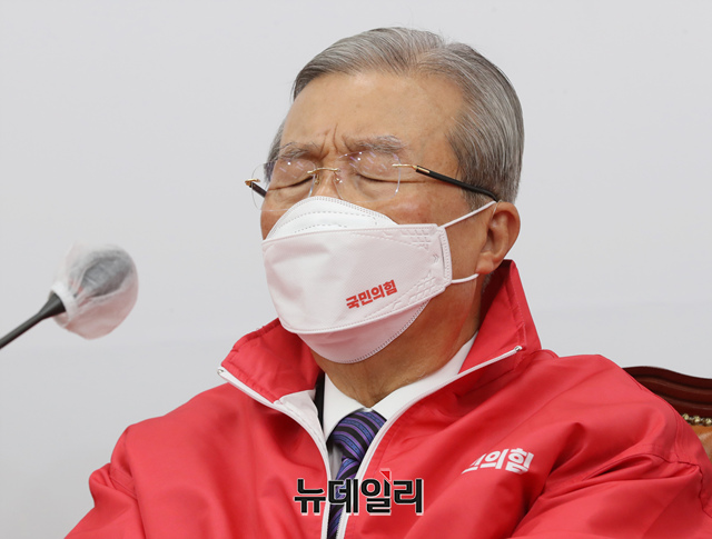 ▲ 김종인 전 국민의힘 총괄선대위원장.ⓒ이종현 기자