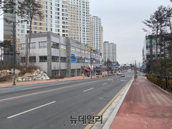 ▲ 충주시 호암택지 단지 전경.ⓒ뉴데일리 D/B