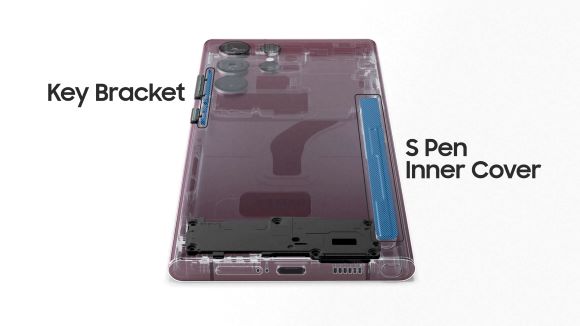 ▲ 삼성 '갤럭시S22 울트라'_해양폐기물 재활용 소재 적용 이미지.ⓒ삼성전자