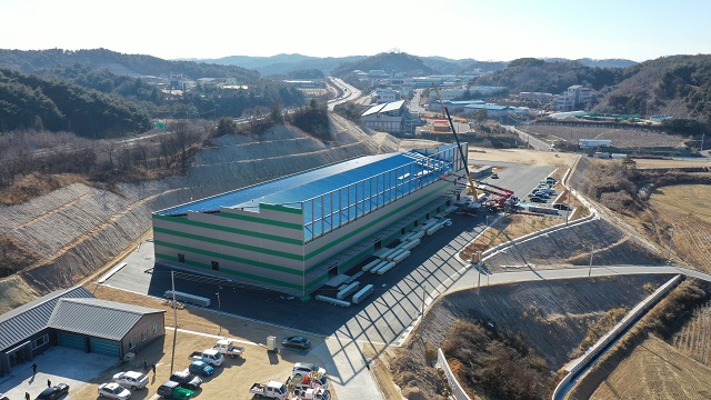 ▲ 봉화군 농산물종합산지유통센터 드론 전경.ⓒ봉화군