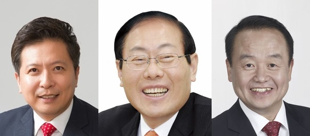 ▲ 대구 중남구 보궐선거가 보수 무소속 후보 단일화 논의가 급물살을 타고 있다(왼쪽부터 도건우, 임병헌, 주성영 후보)ⓒ각 후보 측