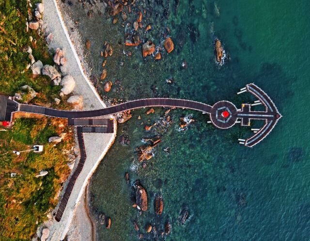 ▲ 인바운드 안심관광지로 선정된 이가리 닻 전망대.ⓒ경북도