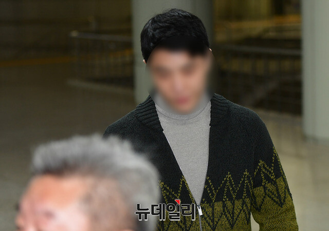 ▲ 검찰에 출석하는 이문호 전 버닝썬 대표의 모습. ⓒ뉴데일리DB