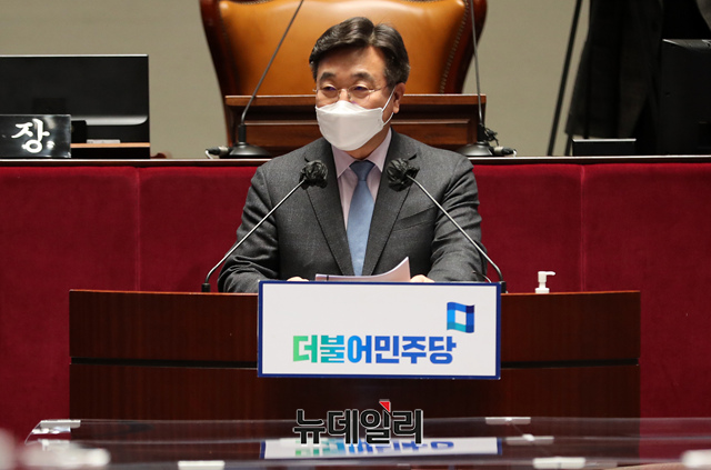 ▲ 윤호중 더불어민주당 원내대표. ⓒ뉴데일리DB