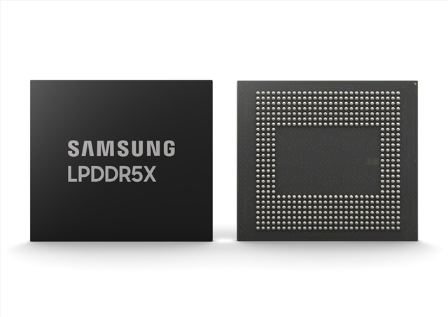 ▲ 삼성전자 LPDDR5X D램. ⓒ삼성전자