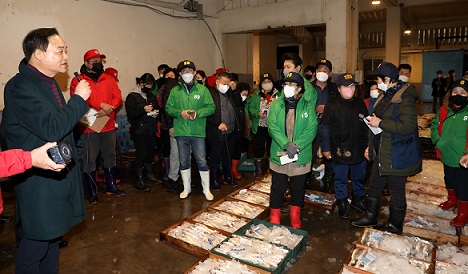 ▲ 임준택 수협회장 현장 방문.ⓒ수협중앙회