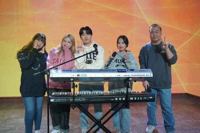 ▲ '2021 청소년 문화동아리' 음악 부문 '나인틴골드' 활동 모습.ⓒCJ나눔재단