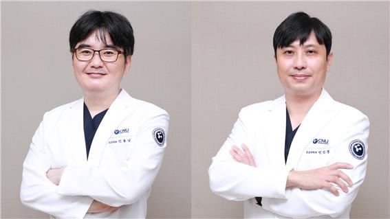 ▲ 왼쪽부터 세종충남대학교병원 응급의학과 인용남 교수, 민진홍 교수.ⓒ세종충남대병원