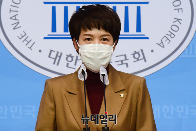 ▲ 김은혜 윤석열 대통령 당선인 대변인.ⓒ이종현 기자