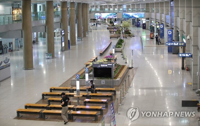 ▲ 텅 빈 인천 국제공항 터미널 ⓒ 연합