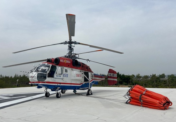 ▲ 논산시가 사업비 4억 원을 들여 부적면 일원에 조성한 산불 헬기계류장 모습.ⓒ논산시