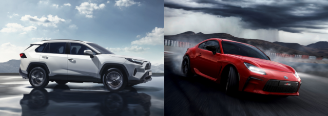 ▲ (왼)RAV4 하이브리드,(오)GR86ⓒ토요타코리아