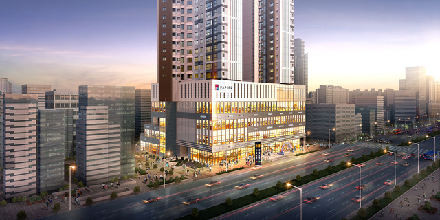 ▲ '파피에르 반월당역' 투시도. ⓒ반도건설