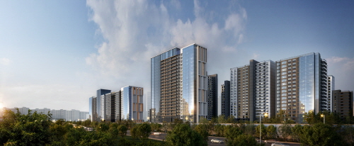 ▲ 래미안 이스트빌리지 조감도. ⓒ 삼성물산