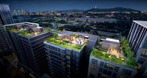 ▲ 옥상정원 '스카이파크뷰' ⓒ 삼성물산