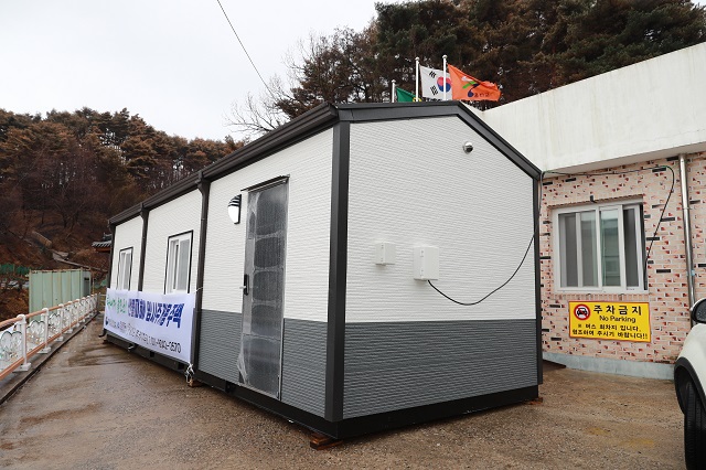 ▲ 울진군 산불 이재민 임시거주 조립주택.ⓒ울진군