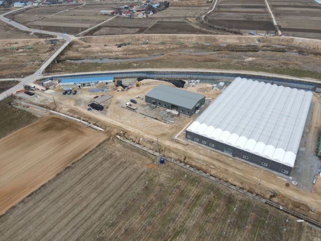 ▲ 음성군 감곡면 원당리 친환경 에너지타운 조성사업 현장.ⓒ음성군