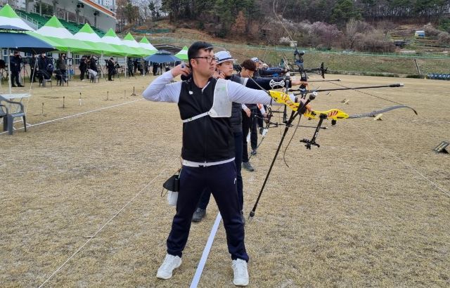 ▲ 청주시청 김우진 선수가 ‘2022 양궁 국가대표 2차 선발전’에서 국가대표 1위로 선발됐다.ⓒ청주시