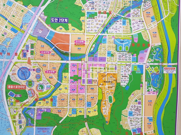 ▲ 대전 도안 2-1지구, 2-2지구.ⓒ대전시