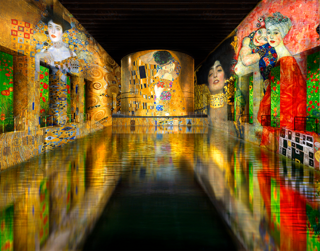 ▲ 프랑스 보르도의 '빛의 수조' 클림트 전.ⓒ티모넷