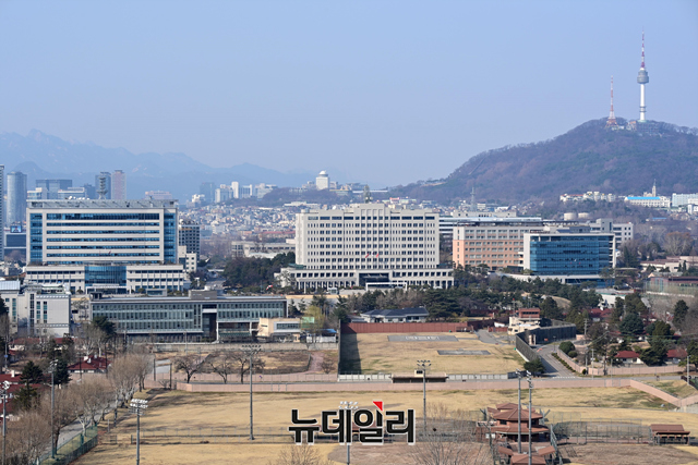 ▲ 서울 용산의 국방부 청사와 합참 청사. ⓒ강민석 기자.