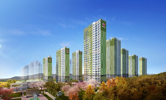 ▲ '여수웅천 마린파크 애시앙' 투시도. ⓒ부영