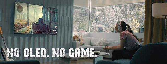 ▲ LG디스플레이 'NO OLED NO GAME' 영상 시리즈 '슈팅 게임'편 중 한 장면. ⓒLG디스플레이
