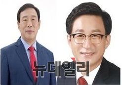▲ 촤측부터 국민의힘 최민호 세종시당 위원장, 성선제 국제변호사.ⓒ이길표 기자