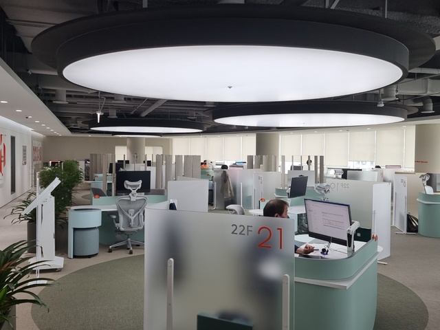 ▲ 스피어 내 아일랜드석 ⓒ뉴데일리 김동준 기자