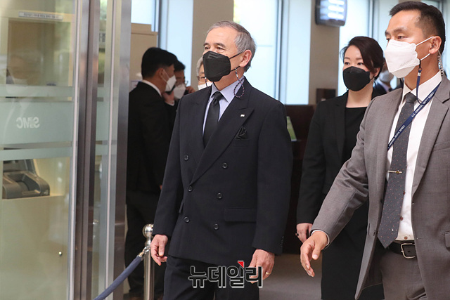 ▲ 해리 해리스 전 주한미국대사. 2020년 10월 고 이건희 삼성 회장의 빈소에 조문을 할 당시 모습이다. ⓒ박성원 기자.