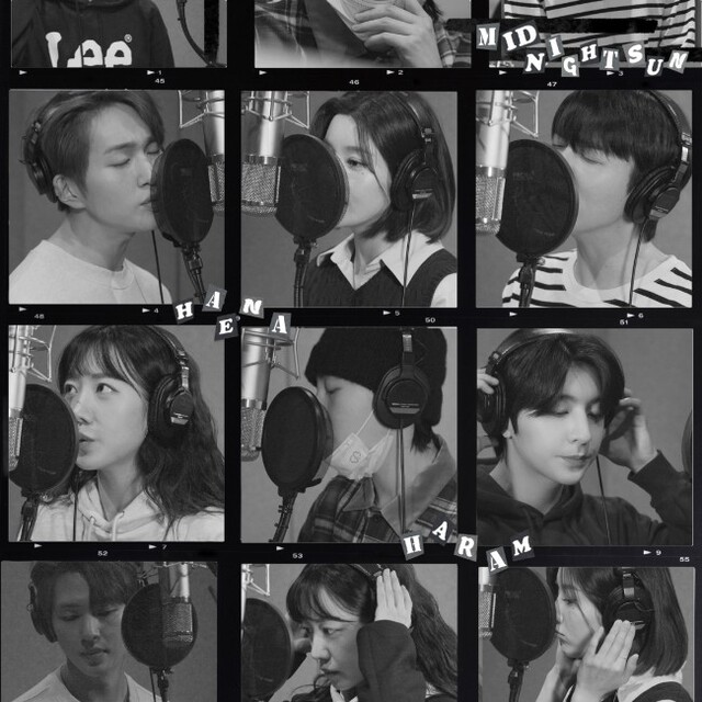 ▲ 뮤지컬 '태양의 노래' 2022 음원 녹음 현장.ⓒ신스웨이브